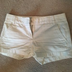 J crew chino shorts white